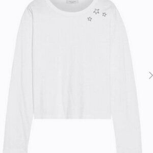 rag and bone Cotton Scribble Star Tee white size 12